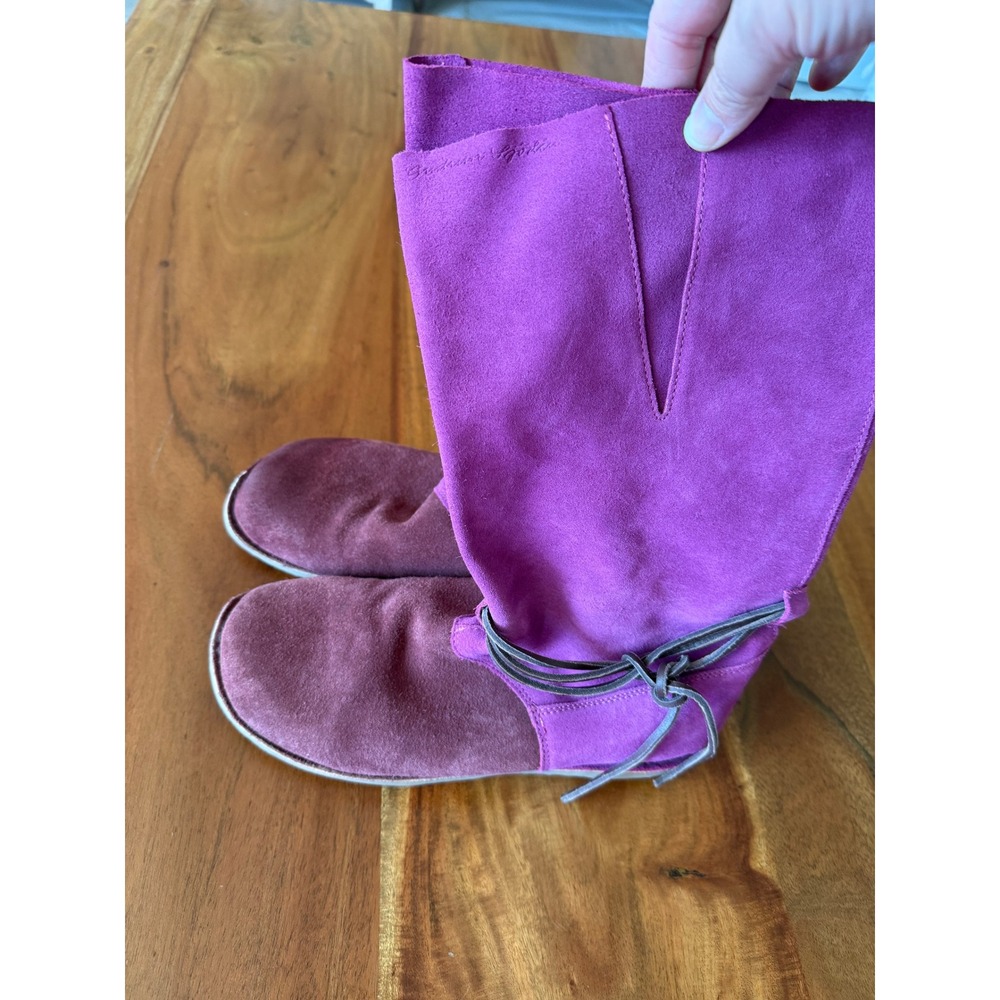 Gudrun Sjoden Women's 2 tone Pink Leather Boots‎ Size 41, 10-10.5